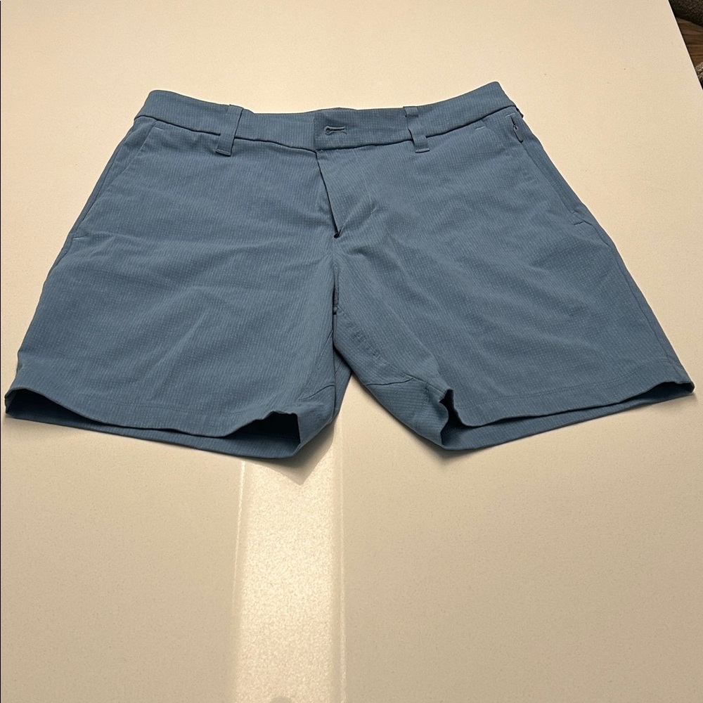lululemon athletica Blue Men Shorts Flat Front